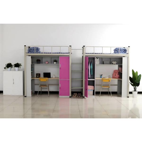 KD School Dormitory 1800mm Height Bunk Bed With Desk
