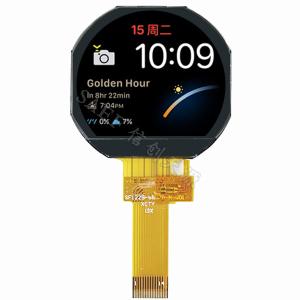 1.22 TFT LCD screen 240x204 dots round shape IPS full viewing angle SPI interface TFT LCD screen