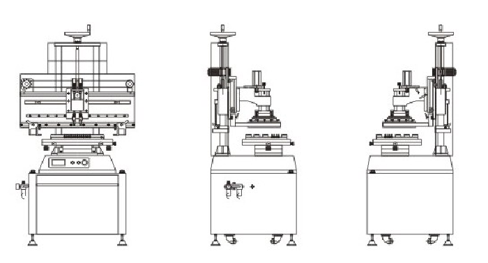 Semi automatic Solder Paste Printer Machine HXT-500 PCB Printer SMT Line Equipment