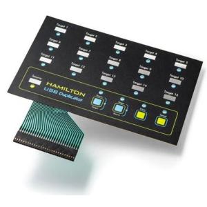 China EL Lighting Illuminated Membrane Switch Keyboard For Industrial Equipment wholesale