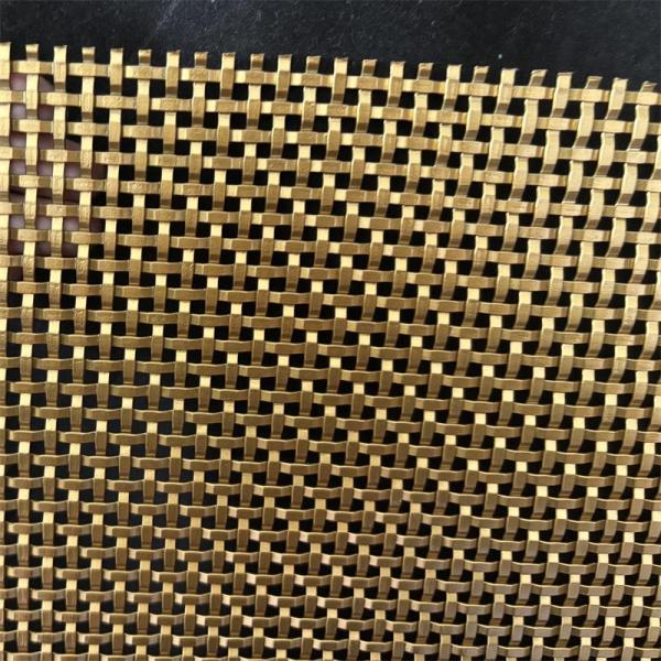 Antique Brass Bronze Decorative Wire Mesh Woven Mesh Stainless Steel 304 in Cabinet Doors Screen