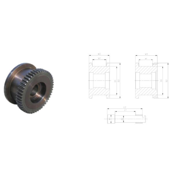 Crane Spare Parts / Wearable Steel Crane Wheels For Walking Mechanism