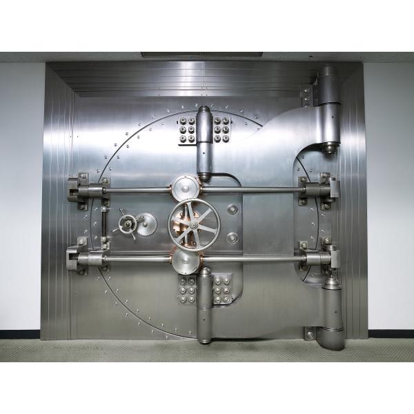 UL Certified 2500mm Width Fireproof Security Door , Round Vault Door