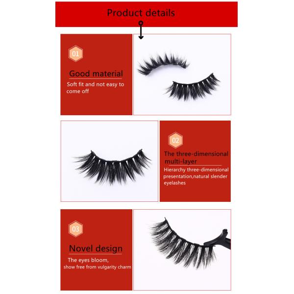 Hand Made Natural False Eyelashes 20mm 5d Mink Lashes For Big Round Eyes