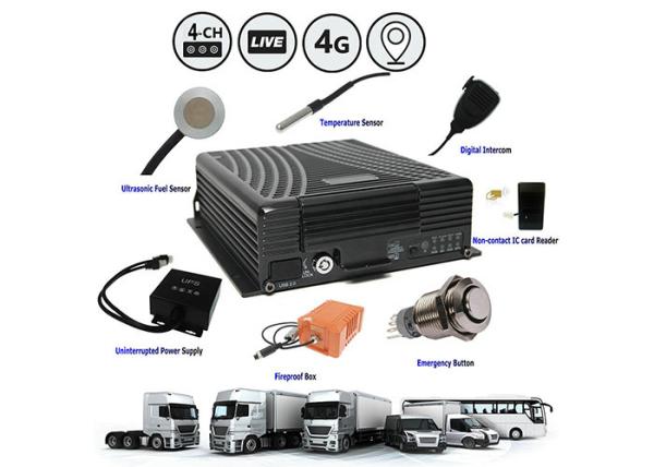 Quality High Definition 4CH 2TB Hard Disk Mobile DVR for sale