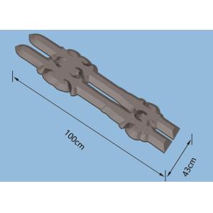 China Clear Patterns Concrete Balusters Molds Beautiful Wall Guard Railings Moulds wholesale