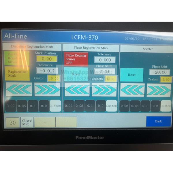 Semi Rotary Die Cutting And Flexo Printing Machine With Slitting Sheeting Turret Rewinder Machine