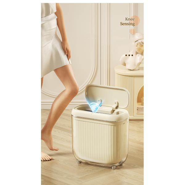 Multi-scene Sewn Inside and Outside Double Bucket Design Intelligent Induction Smart Garbage Can