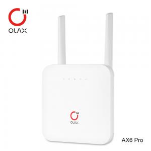 China Industrial LTE 4G CPE Wireless Router SIM Card WAN/LAN Modem Support 32 Devices OLAX AX6 PRO wholesale