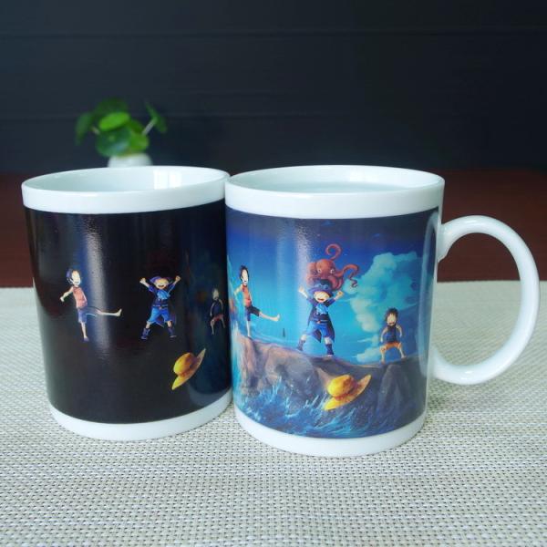 Custom One Piece Luffy Color Changing Coffee Mug Full Printing Mug