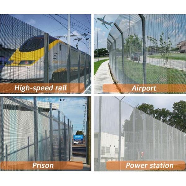 Anti Climb Security Fence / ClearVu Security Fence For House Garden Prison Airport