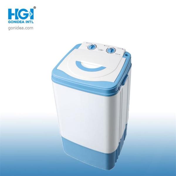 Strong Single Layer Automatic Washing Machine White Body And Multi Color Door
