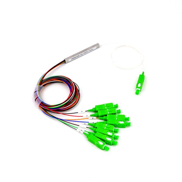 Quality CATV Telecom Fiber Optic PLC Splitter 1x8 Mini G657A1 SM for sale