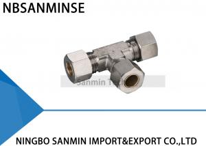 China Brass Compression Fitting Pneumatic Air Fittings 4 , 6 , 8 , 10  12 mm Port Size wholesale