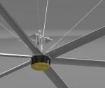 Big Air Extraction Hvls Ceiling Fan For Factory Warehouse