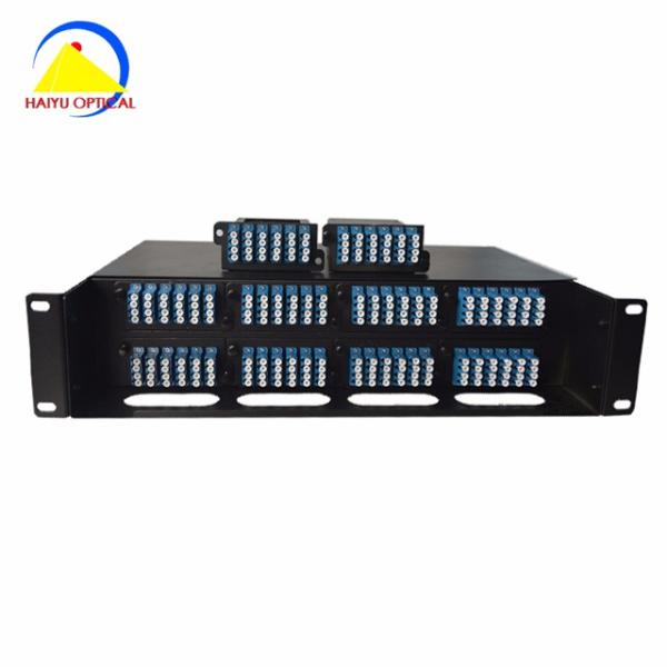 24 Cores OM3 OM4 40G LC to MPO MTP Cassettes for 1U 19Inch MPOs Terminal