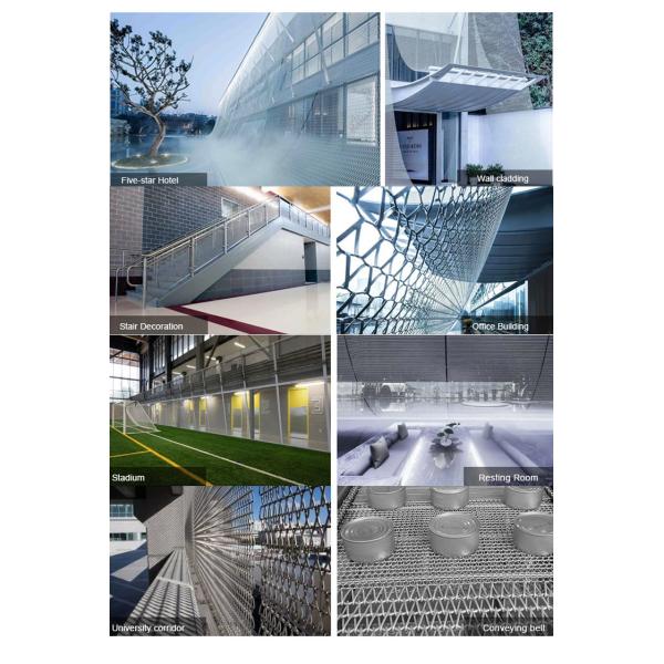 2.8mm Diameter Spiral Wire Decorative Wire Mesh SS304 For Architecture