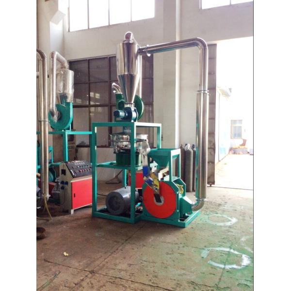 Plastic Particles PE Pulverizer 380V Air - Cooled SKF Shaft With Suction Device