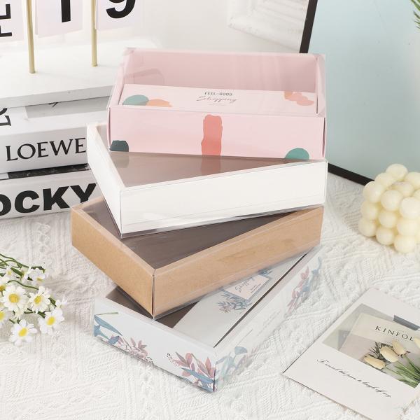 Custom High-Quality Personalized Clothing Gift Box for Sock Underwear Clothing Accessories Packaging Sleeve Design With Window