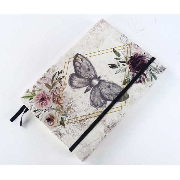 Paper Cover Hardcover Notebook Printing Gold Foil Diary A5 Hardbound Notebook
