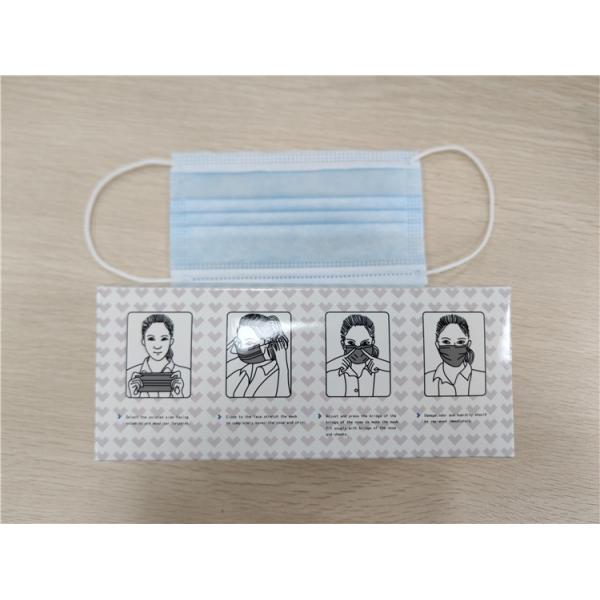Anti Bacterial Disposable Earloop Mask Fluid Resistant Odorless Freely Sample