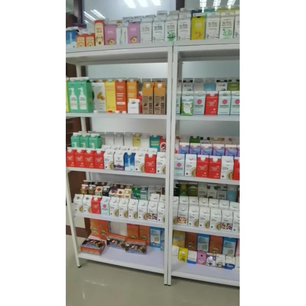 Gable Top Carton Automatic Cartoning Machine Heat Sealing Safety with Emergency Stop Button