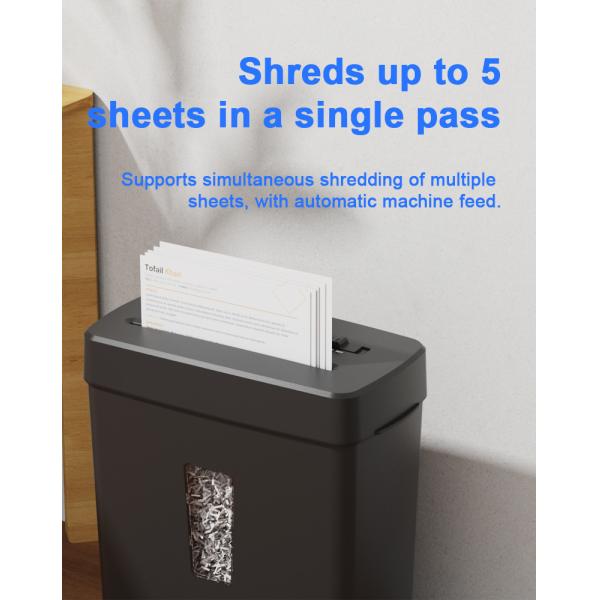 P-5 Paper Destroy Machine Home Office Use Mini Paper Shredder 5 Sheets A4 Micro Cut Shredding C222P-5 2*12mm