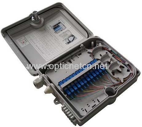 Outdoor FTTH Fiber Optic Termination Box 24 Fiber Count Easy Installation