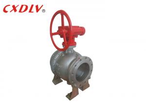 China Flange End Gear Operation Trunnion Type Ball Valve Casting Stainless Steel with Worm Gear wholesale
