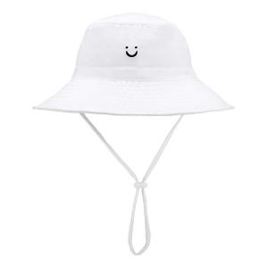 China UPF 30+ Baby Girls Neck Shade Flap Bucket Cap Sun Protection Beach Hat wholesale