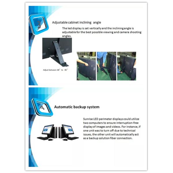 1280x960mm SMD 3in1 Stadium LED Display Fit Fifa Safety Standard
