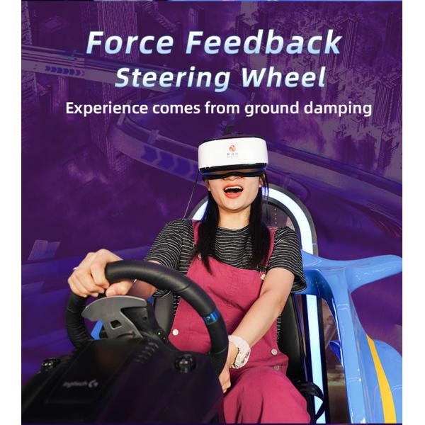 9D Kids Car Racing Game VR Driving Simulator For Amusement Park