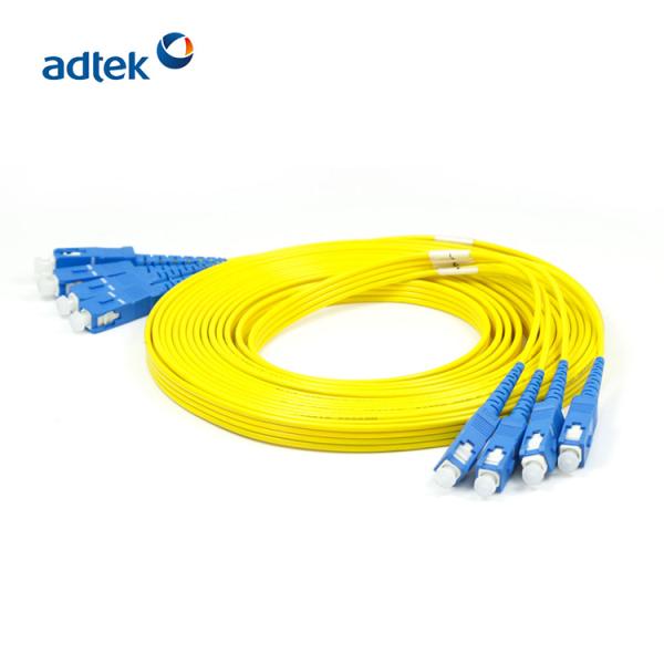 4 Fibers SC SC Single Mode Fiber Patch Cord LSZH Simplex Low Insertion Loss
