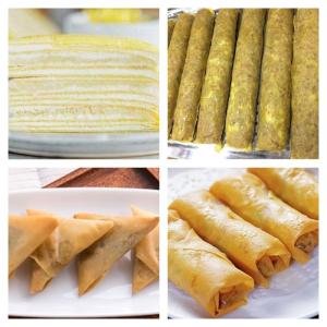 automatic spring roll wrapper machine, samosa wrapper making machine, crepes