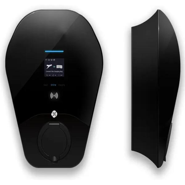 32A Wall Mount AC DC EV Charger with 2.8 LCD Touch Screen CE/UL/TUV Certified