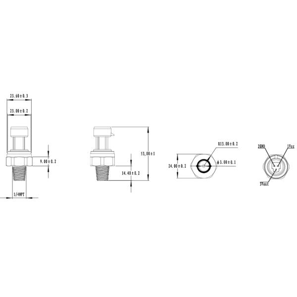 WNK Brass Pressure Sensor/Pressure Transducer/Water Pressure Transmitter