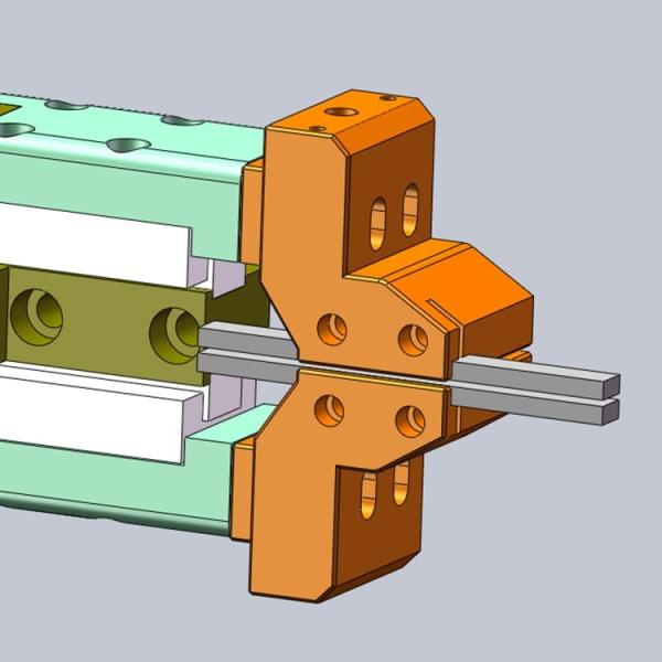 60mm Lithium Battery Raw Material , Square Copper Electrode Pin