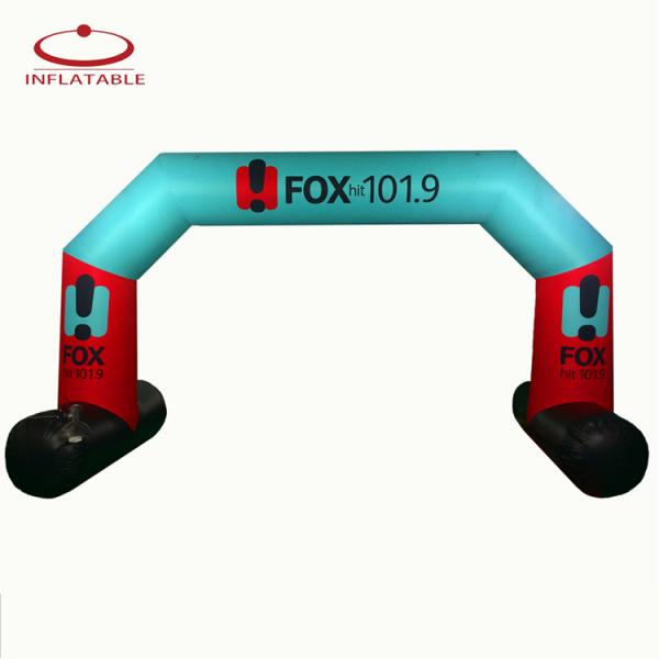 Cartoon Inflatable Finish Arch Customized Advertising For Sport Events