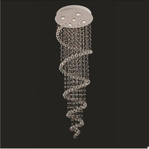 Modern LED K9 Crystal Chandelier villa luxury Crystal large pendant light(WH-NC-18)