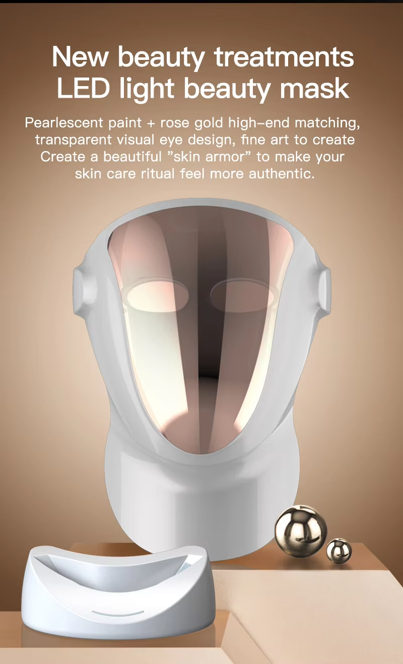 LED Photon Red Light Therapy Mask Skin Tightening Silicone Led Red Light Facial Masks