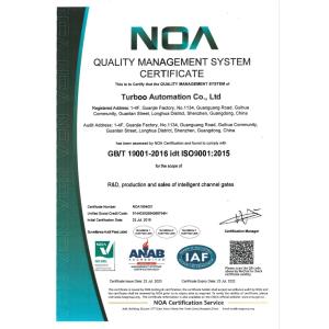 Turboo Euro Technology Co., Ltd. Certifications