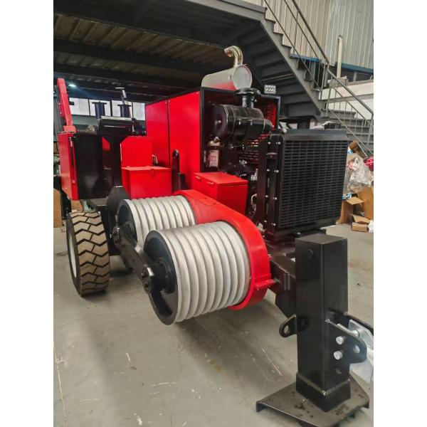 SA-YQ60 60KN Hydraulic Cable Puller With Diesel Engine For Stringing Conductor