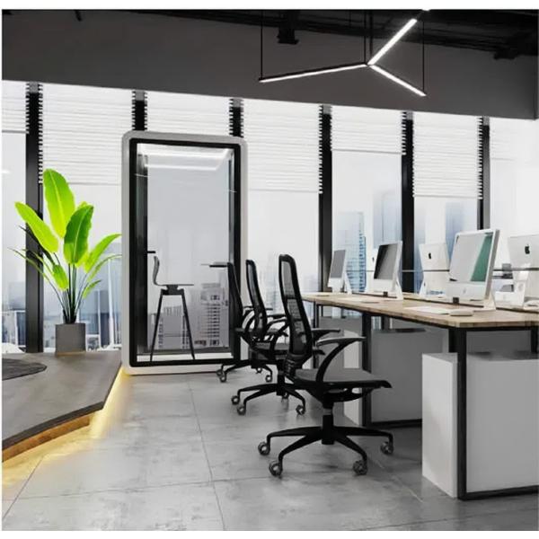 Flexible Space Sound Proof Phone Booth Two Persons Acoustic Pods For Offices
