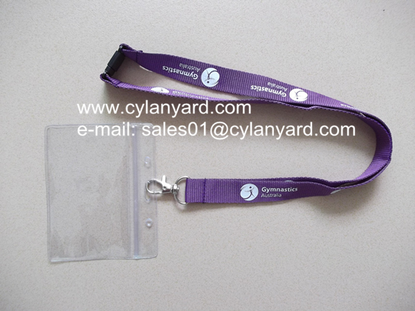 Cheap printed neck lanyards, colour lanyard with id badge,