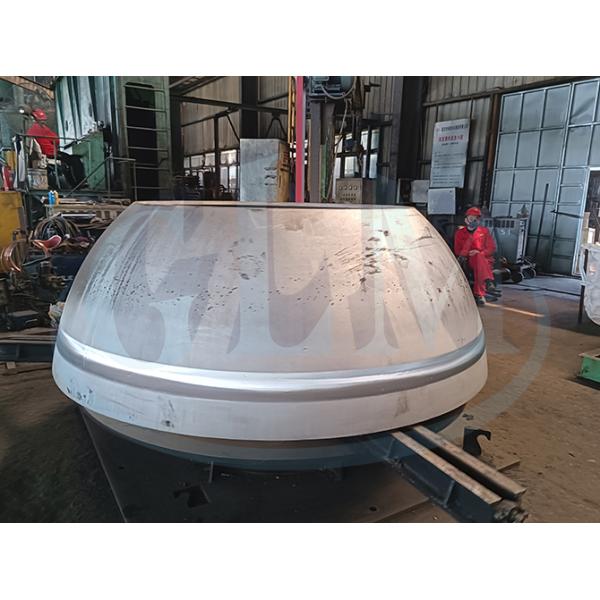 Carbon Steel Semi Hemispherical End Cap Diameter 3800mm Thickness 60mm