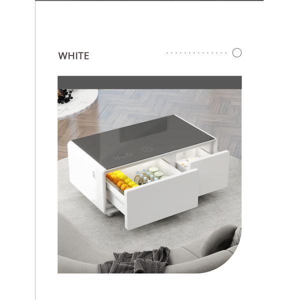Multifunctional Smart Coffee Table with Wireless Charging and 0-8 Temperature Range