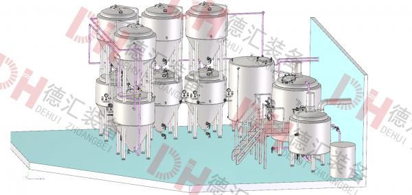 Quality Custom Design Home Beer Brewing Equipment Brewery Plant For Walt Beer Making for sale