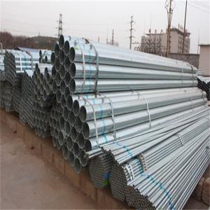 China ASTM DX52D Galvanised Steel Pipe Z100 Sch10 3.05mm Flat Surface Bright wholesale