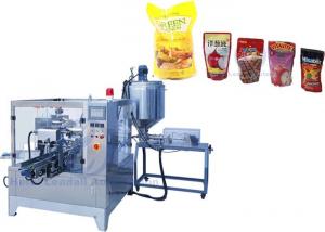 China Food Grade SS304 Premade Bag Packing Machine , Stand Up Bag Premade Pouch Filling Machine on sale