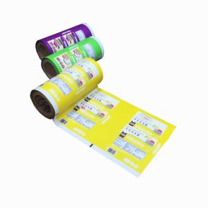 Metallized pet plastic film rolls cookie biscuit food packaging seal